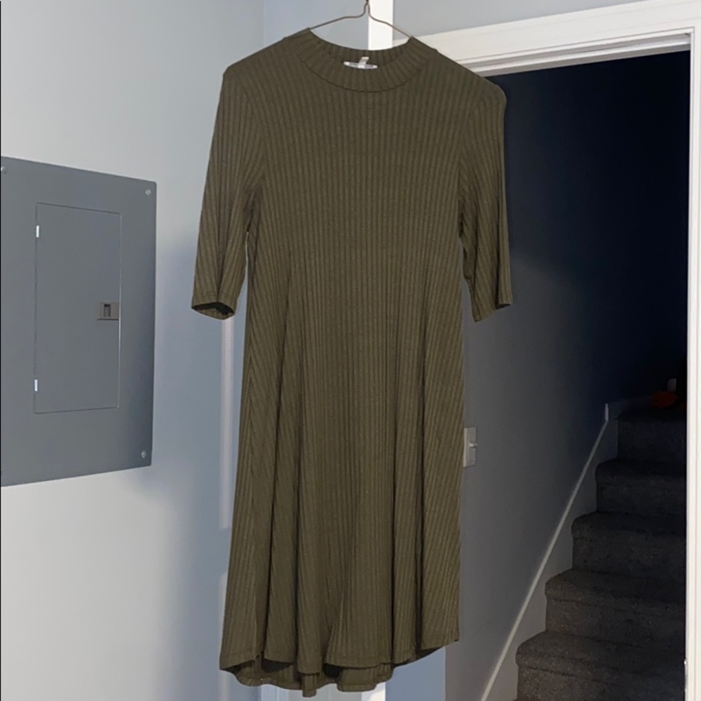 Ribbed mini dress